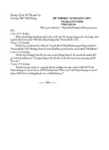 Đề thi học sinh giỏi lớp 9 năm học 2015-2016 môn lịch sử